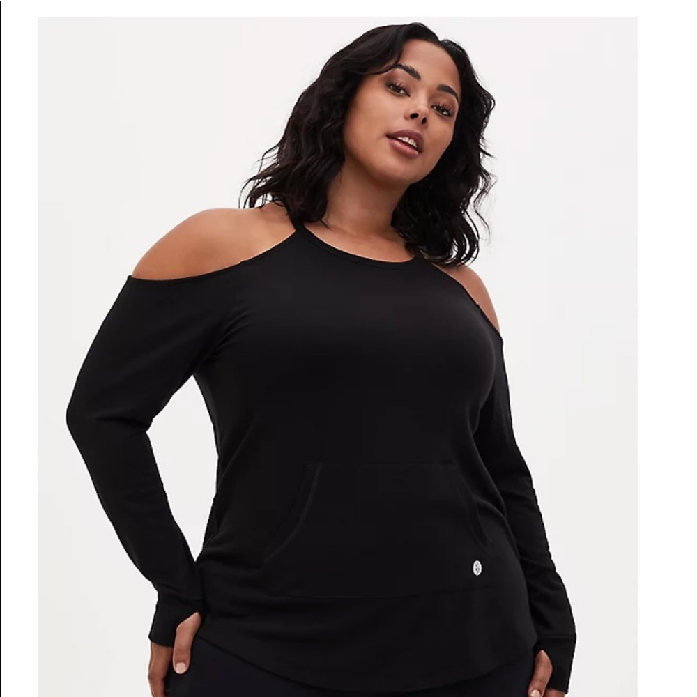 Cold Shoulder Active Torrid Sweatshirt